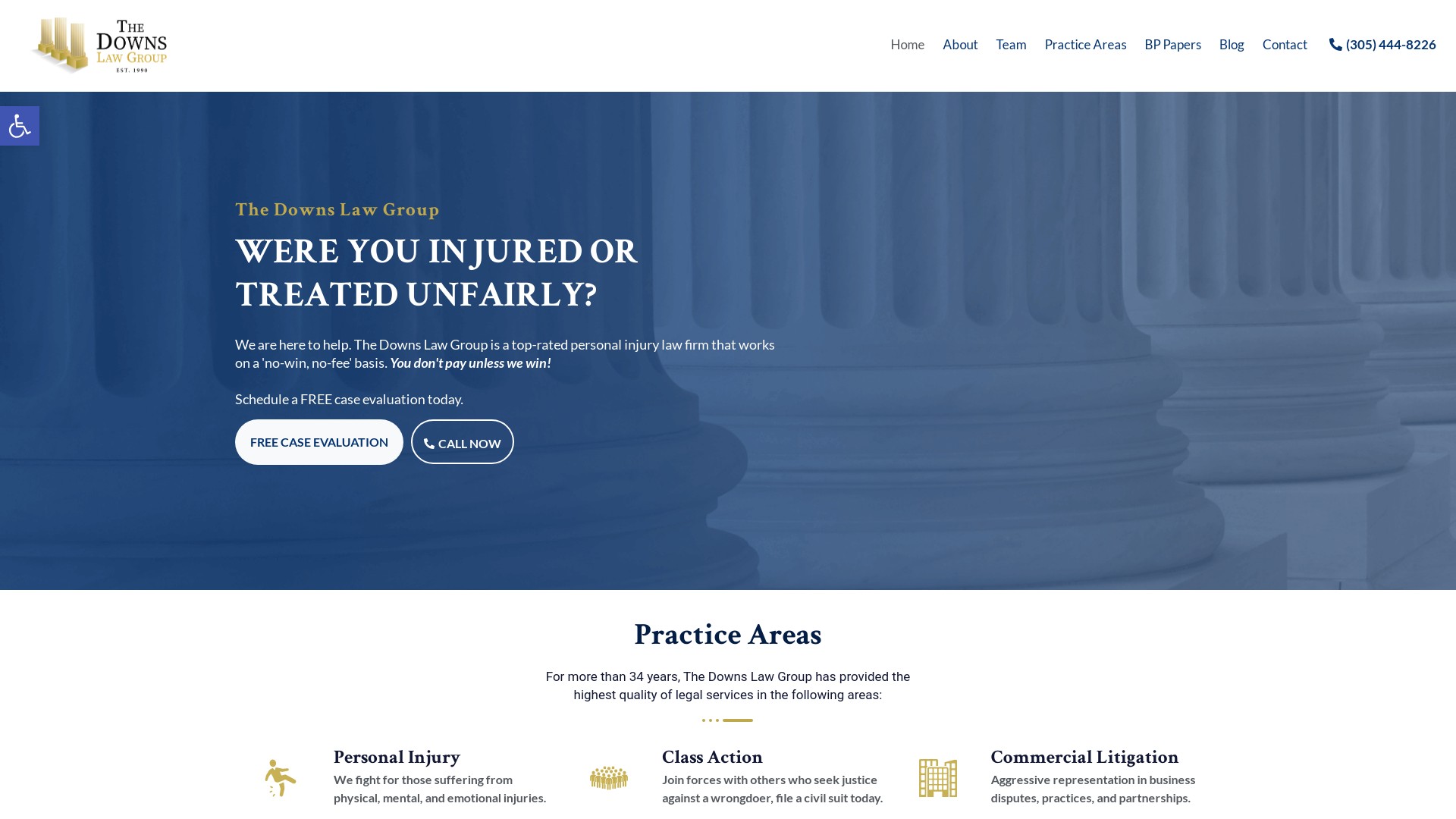 Before: Downs Law Group Desktop