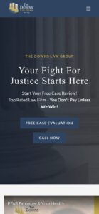 Downs Law Group mobile view
